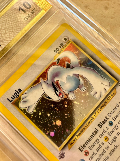 LUGIA 1ST EDITION NEO GENESIS PGC 10 BASE HOLO PSA 2000 POKEMON 9/111 SWIRL #11