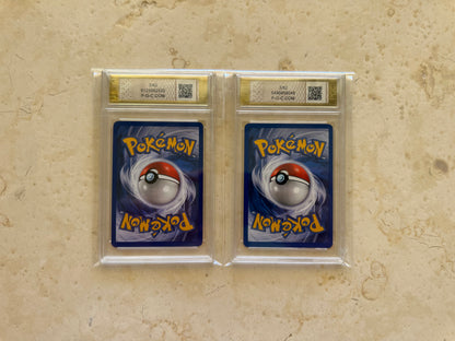 2X 1ST EDITION HOLO DARK BLASTOISE PGC 10 TEAM ROCKET 2000 3/82 PSA POKEMON MINT