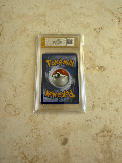 CHARIZARD 10 BLACK DOT ERROR 1999 BASE HOLO PGC POKEMON PSA 4/102 CARD MINT WOW!