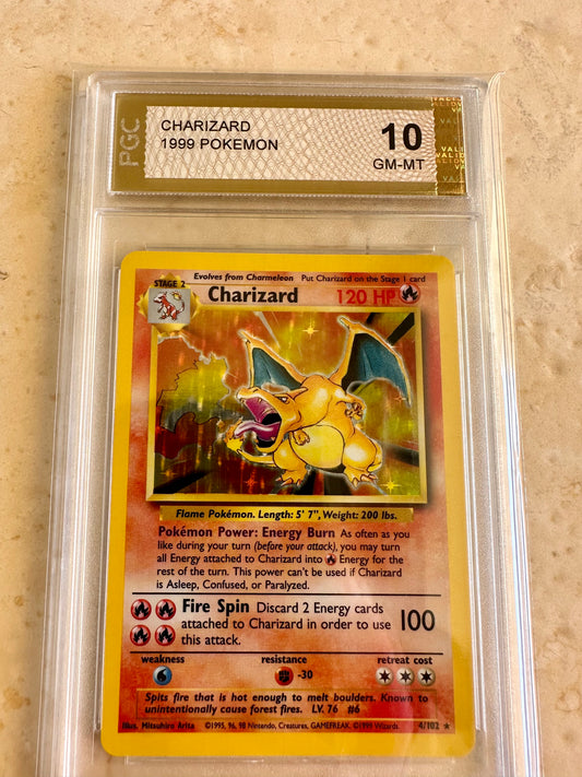 CHARIZARD 10 BASE 1999 HOLO PGC POKEMON PSA 4/102 CARD GEM MINT #22