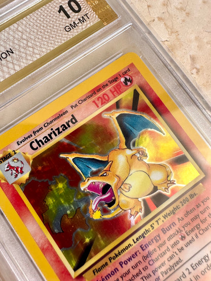 CHARIZARD 10 BASE 1999 HOLO PGC POKEMON PSA 4/102 CARD GEM MINT #23