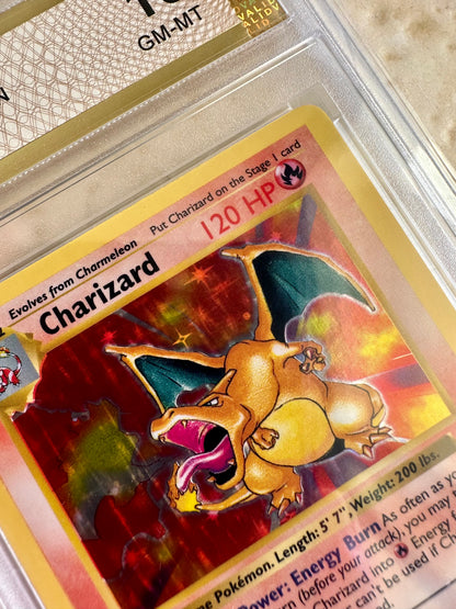 CHARIZARD 1ST EDITION PGC 10 BASE 1999 HOLO POKEMON PSA 4/102 CARD SHADOWLESS #3