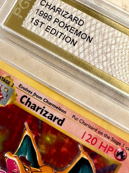 CHARIZARD 1ST EDITION PGC 10 BASE 1999 HOLO POKEMON PSA 4/102 CARD SHADOWLESS #3