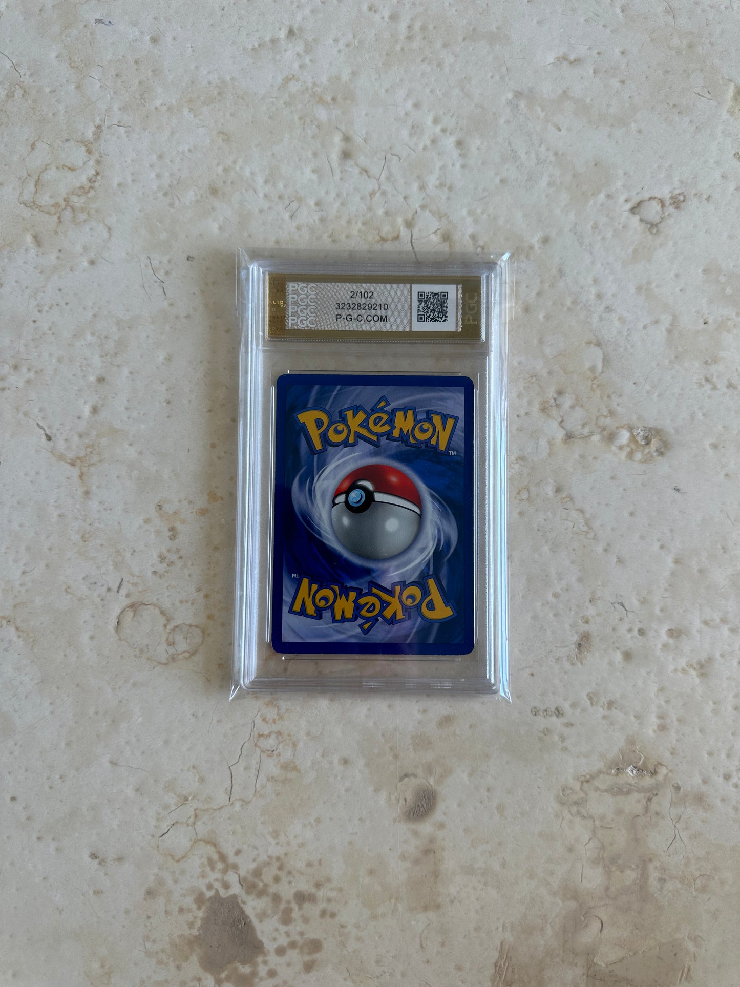 BLASTOISE SHADOWLESS PGC 8 BASE 1999 HOLO POKEMON PSA 2/102 CARD GEM MINT