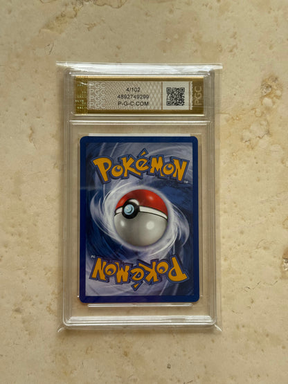 CHARIZARD 10 GREEN DOT ERROR 1999 BASE HOLO PGC POKEMON PSA 4/102 CARD MINT 2