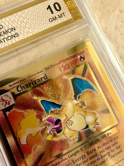 CHARIZARD PGC 10 GOLD 2021 4/102 BASE PSA CELEBRATIONS 58/102 GEM METAL UPC #2