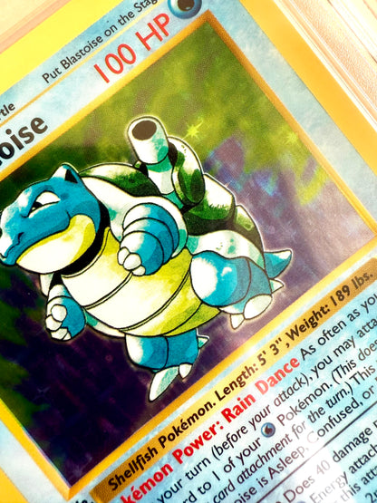 BLASTOISE 1ST EDITION PGC 10 BASE 1999 HOLO POKEMON PSA 2/102 CARD SHADOWLESS