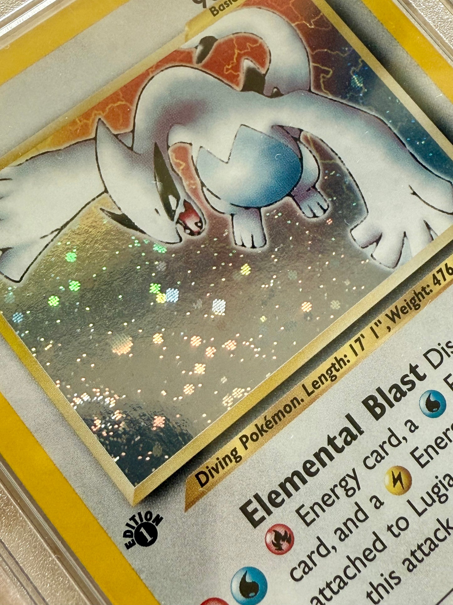 LUGIA 1ST EDITION NEO GENESIS PGC 10 BASE HOLO PSA 2000 POKEMON 9/111 SWIRL #16