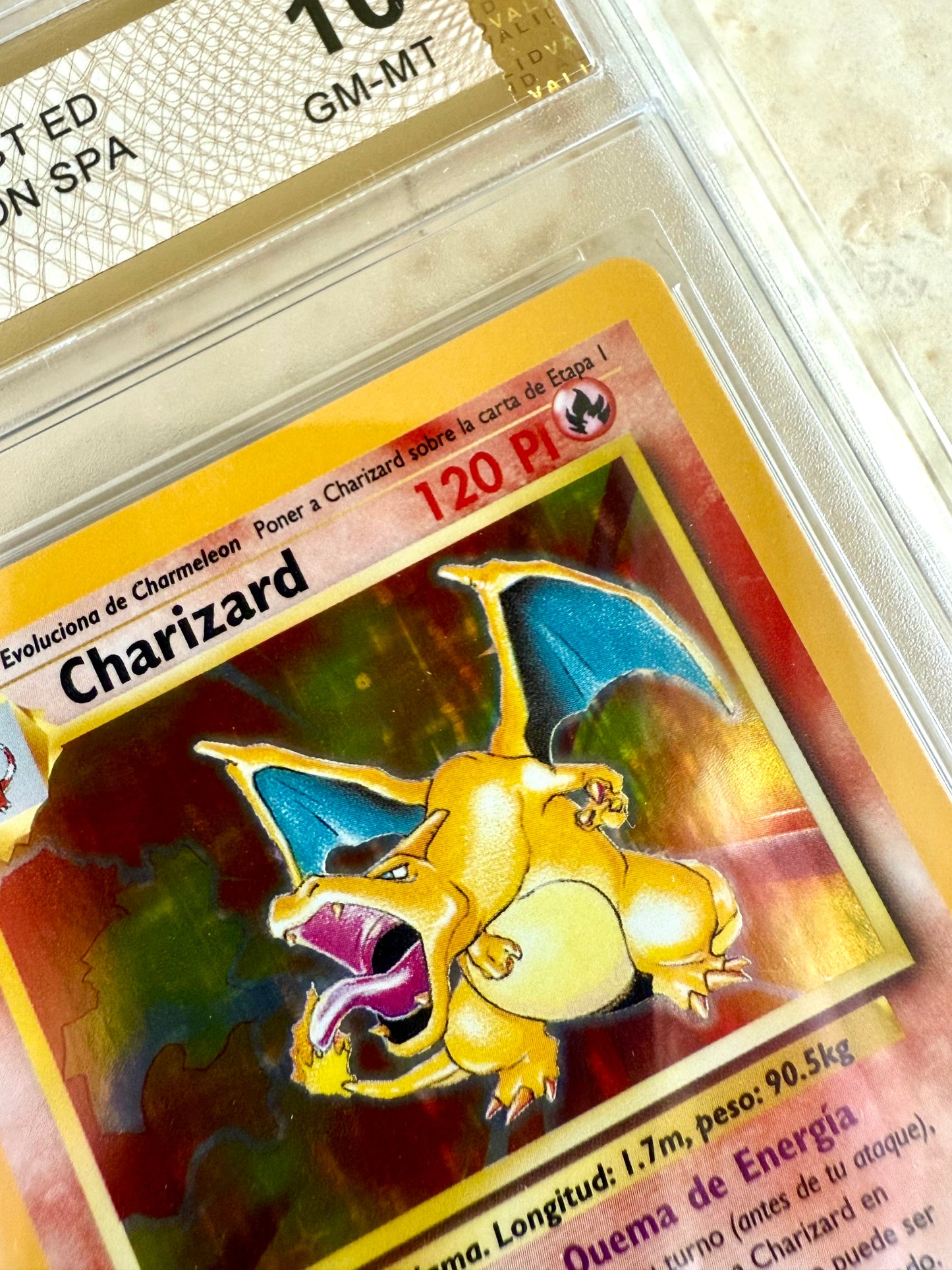 CHARIZARD 1ST EDITION 10 SPANISH BASE 1999 HOLO PGC POKEMON PSA 4/102 MINT #3