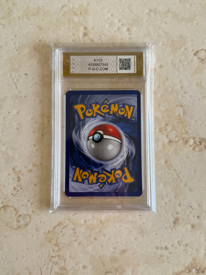 CHARIZARD 10 BLACK DOT ERROR 1999 BASE HOLO PGC POKEMON PSA 4/102 CARD GEM MINT