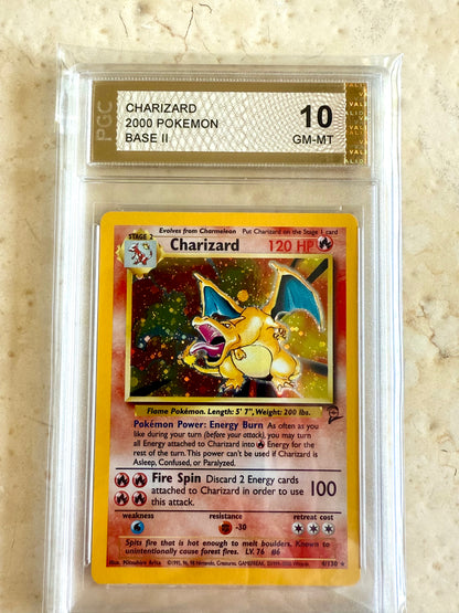 CHARIZARD BASE 2 2000 PGC 10 HOLO PSA POKEMON CARD 4/130 GEM MINT #7