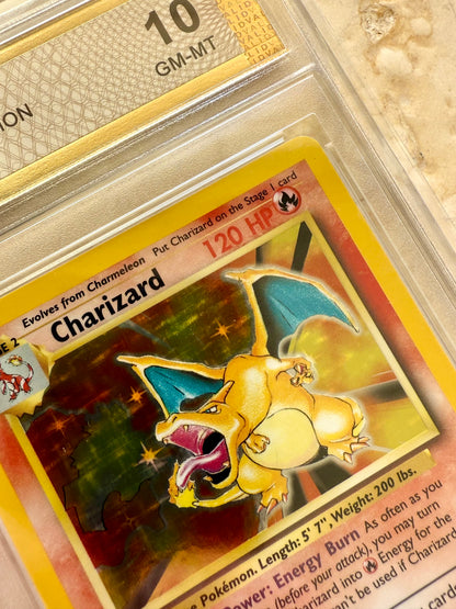 CHARIZARD 10 BASE 1999 HOLO PGC POKEMON PSA 4/102 CARD GEM MINT WILL SELL FAST#2