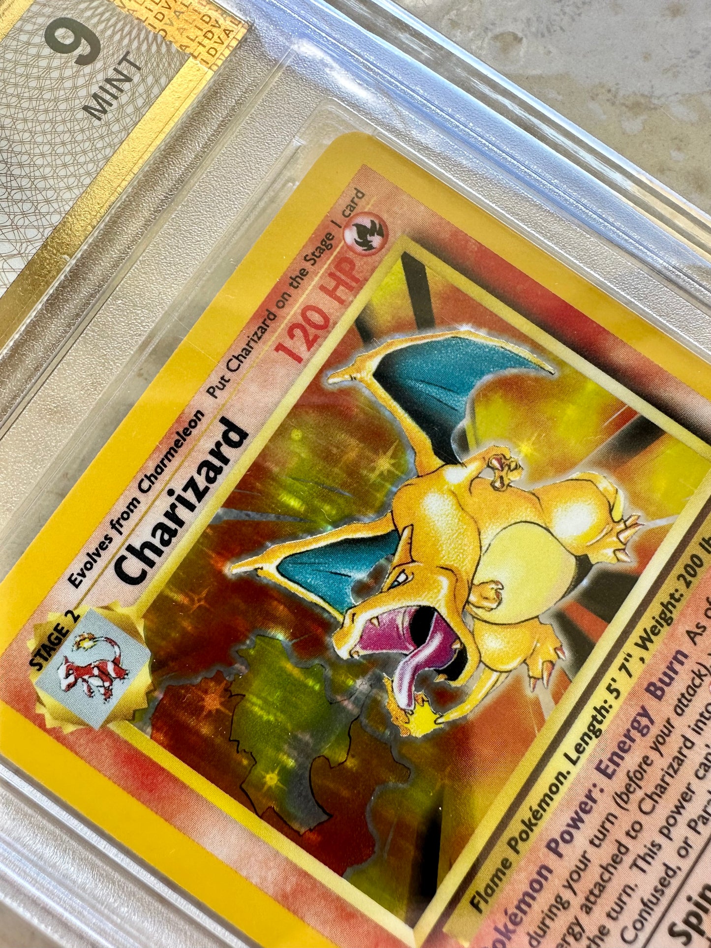 CHARIZARD PGC 9 BASE 1999 HOLO POKEMON PSA CARD 4/102 MINT #3