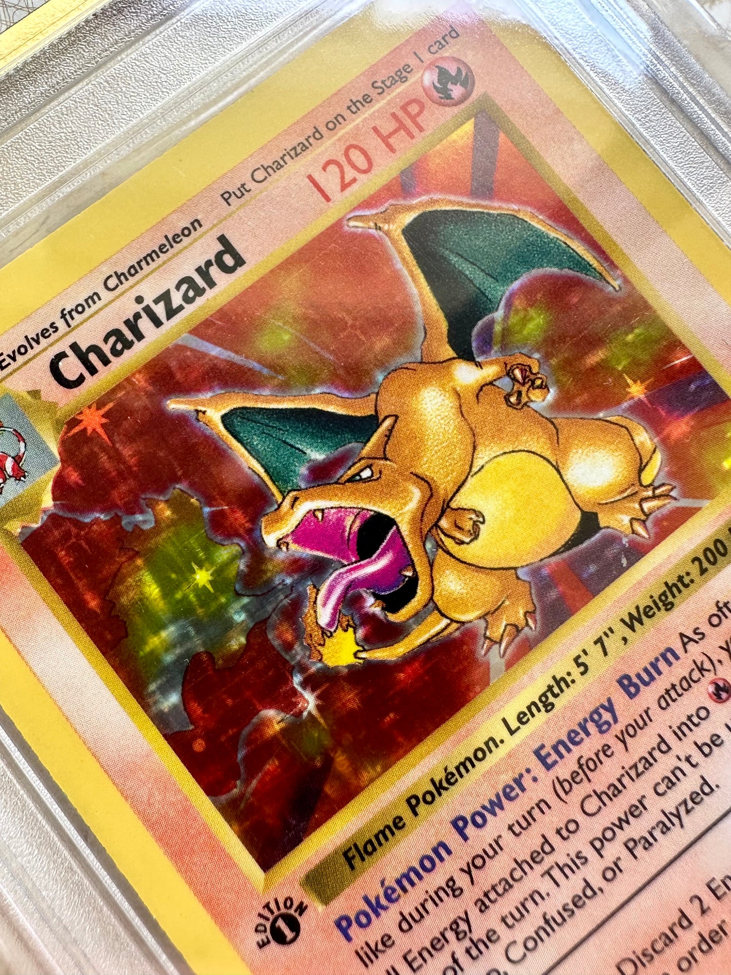 CHARIZARD 1ST EDITION PGC 7 BASE 1999 HOLO POKEMON PSA 4/102 CARD SHADOWLESS