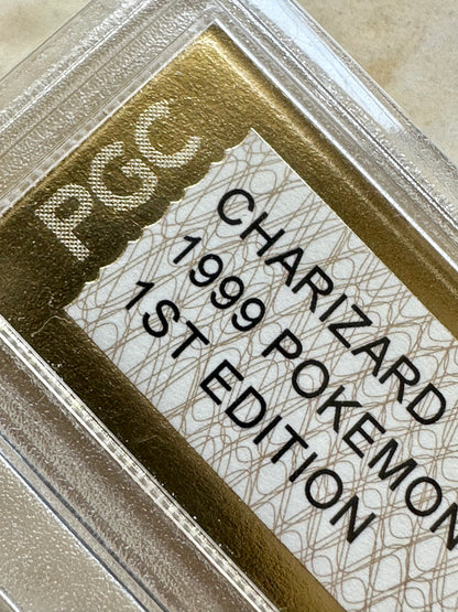 CHARIZARD 1ST EDITION PGC 7 BASE 1999 HOLO POKEMON PSA 4/102 CARD SHADOWLESS