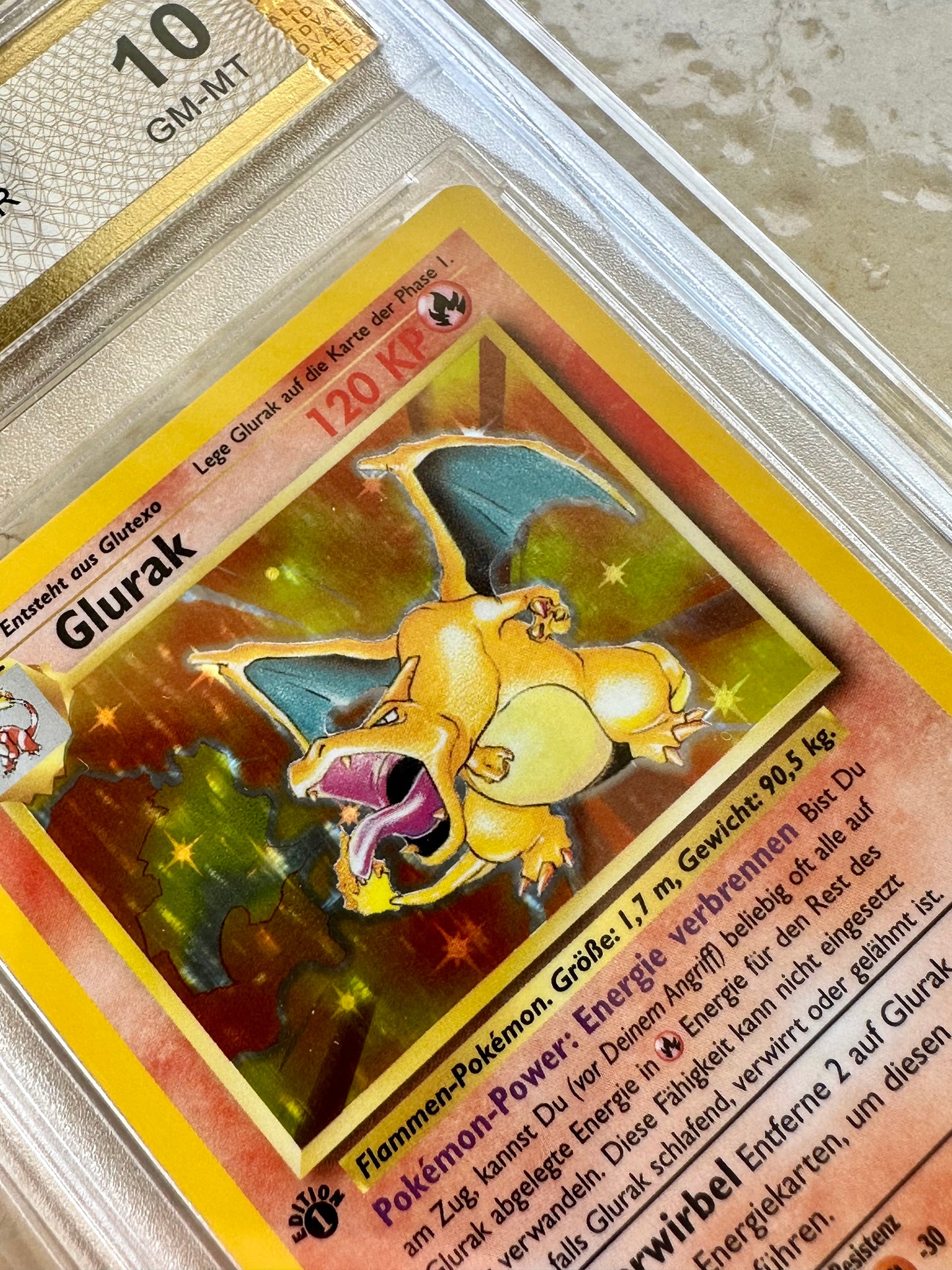 GLURAK 1ST EDITION CHARIZARD 10 BASE 1999 PGC POKEMON PSA GERMAN FIRECRACKER #2