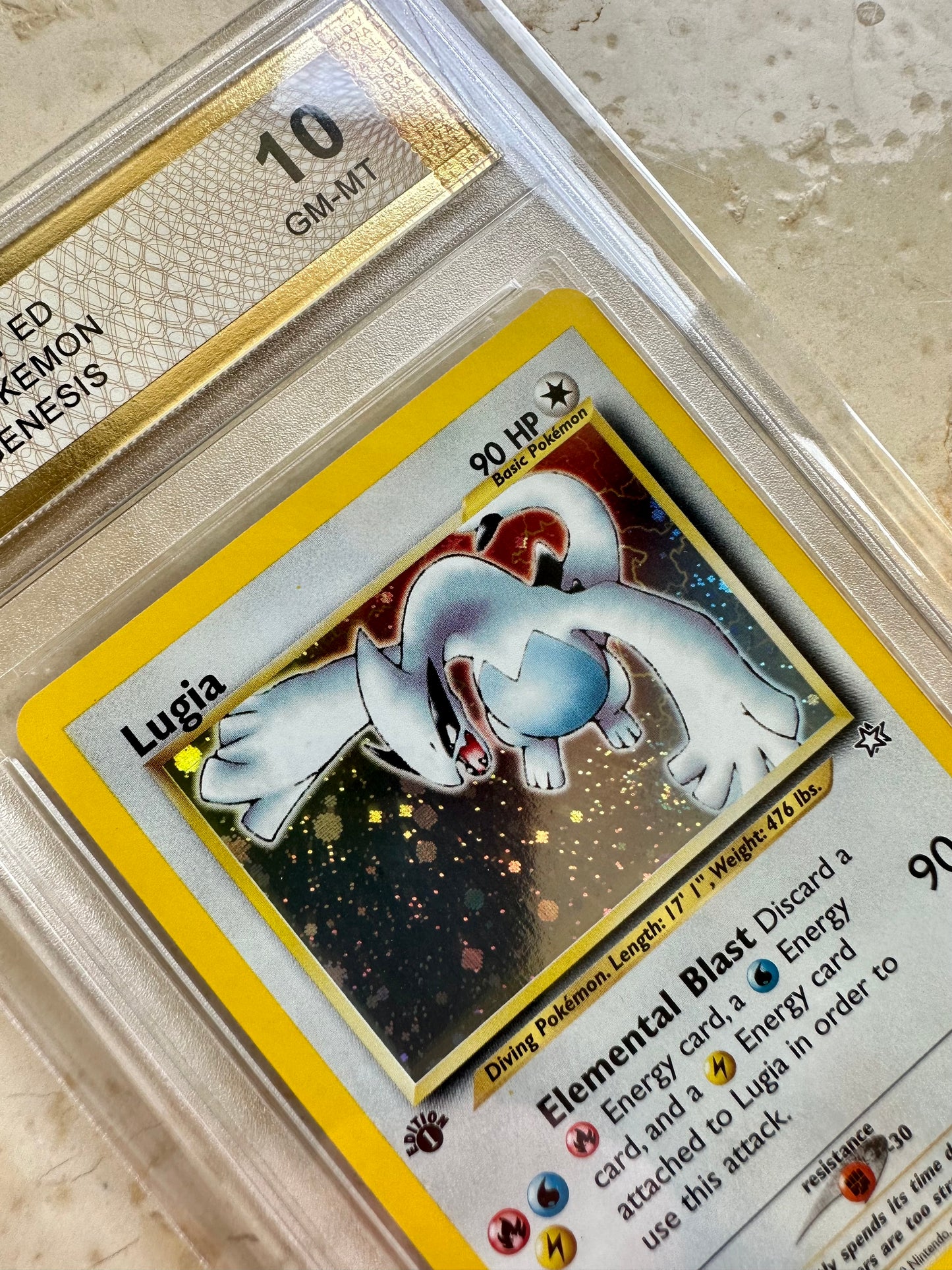 LUGIA 1ST EDITION NEO GENESIS PGC 10 BASE HOLO PSA 2000 POKEMON 9/111 SWIRL #4