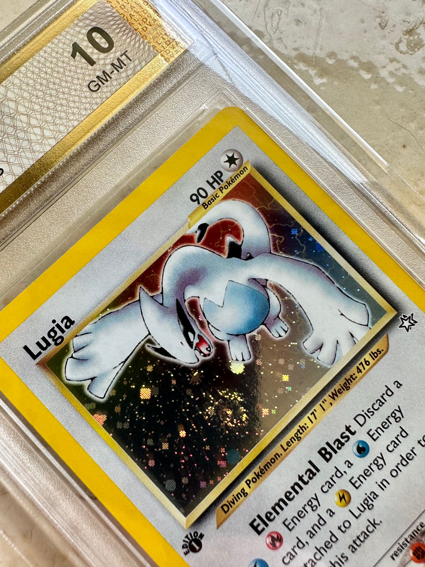 LUGIA 1ST EDITION NEO GENESIS PGC 10 BASE HOLO PSA 2000 POKEMON 9/111 SWIRL #5