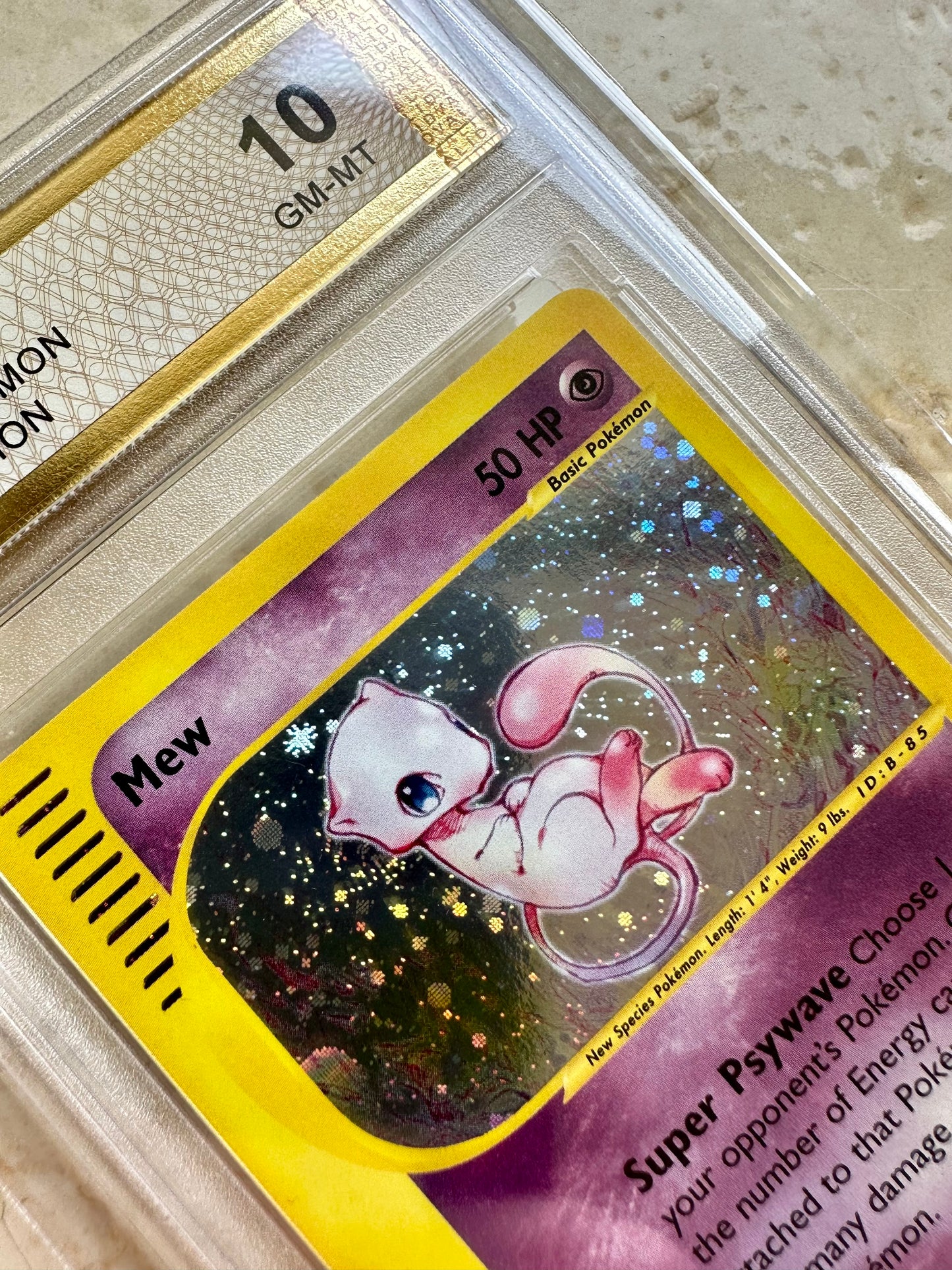 MEW EXPEDITION HOLO PGC 10 BASE 2002 PSA POKEMON 19/165 GEM MINT