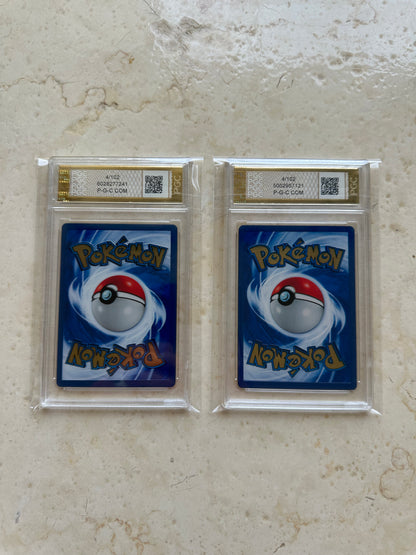 2X CHARIZARD PGC 10 GOLD 2021 4/102 BASE PSA CELEBRATIONS 58/102 GEM MINT