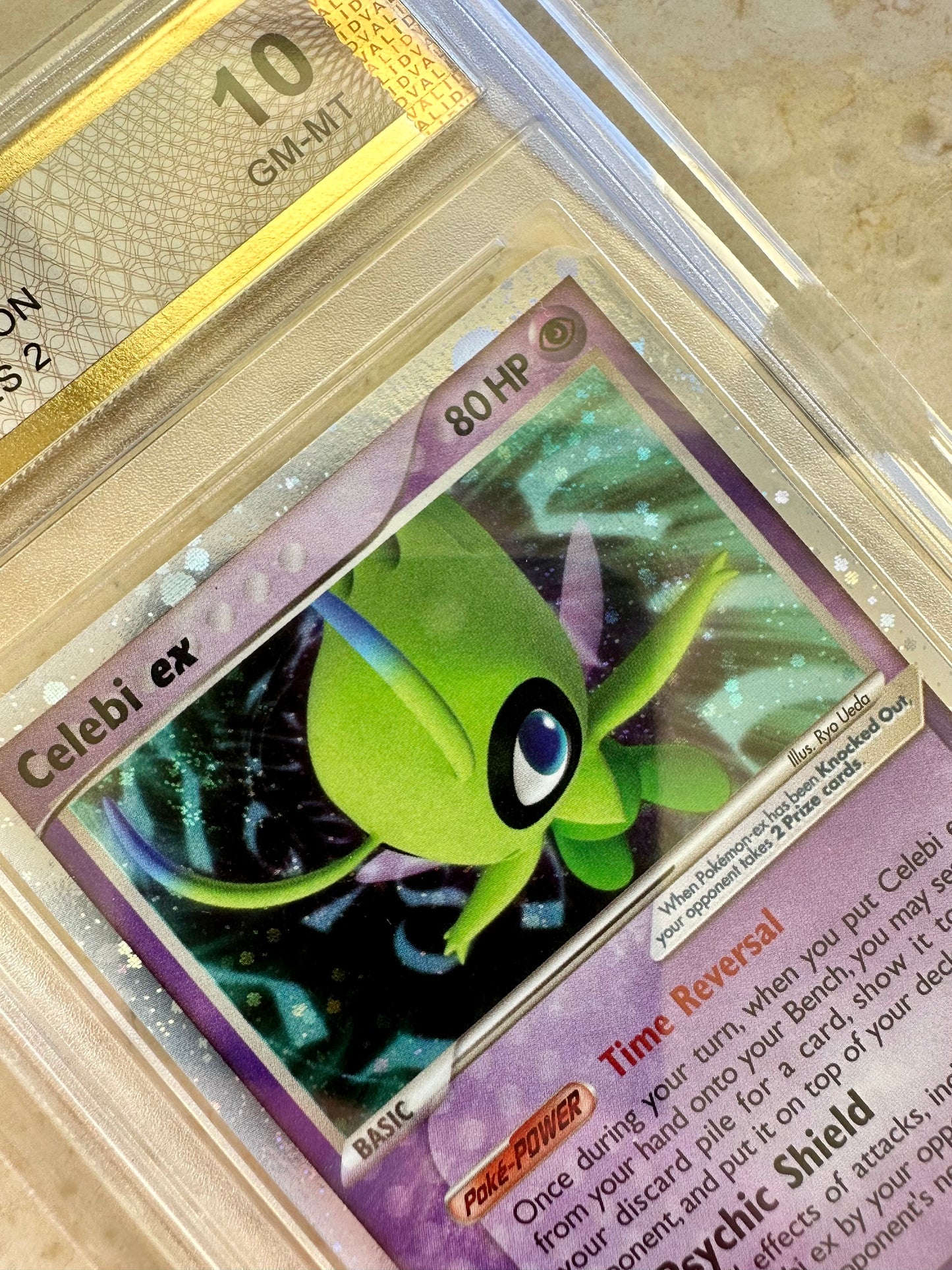 CELEBI EX PGC 10 POP SERIES 2 2005 BASE POKEMON CARD PSA 17/17 GEM MINT