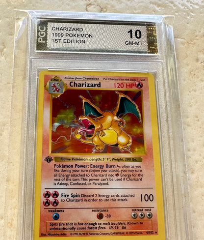 CHARIZARD 1ST EDITION PGC 10 BASE 1999 HOLO POKEMON PSA 4/102 CARD SHADOWLESS #2