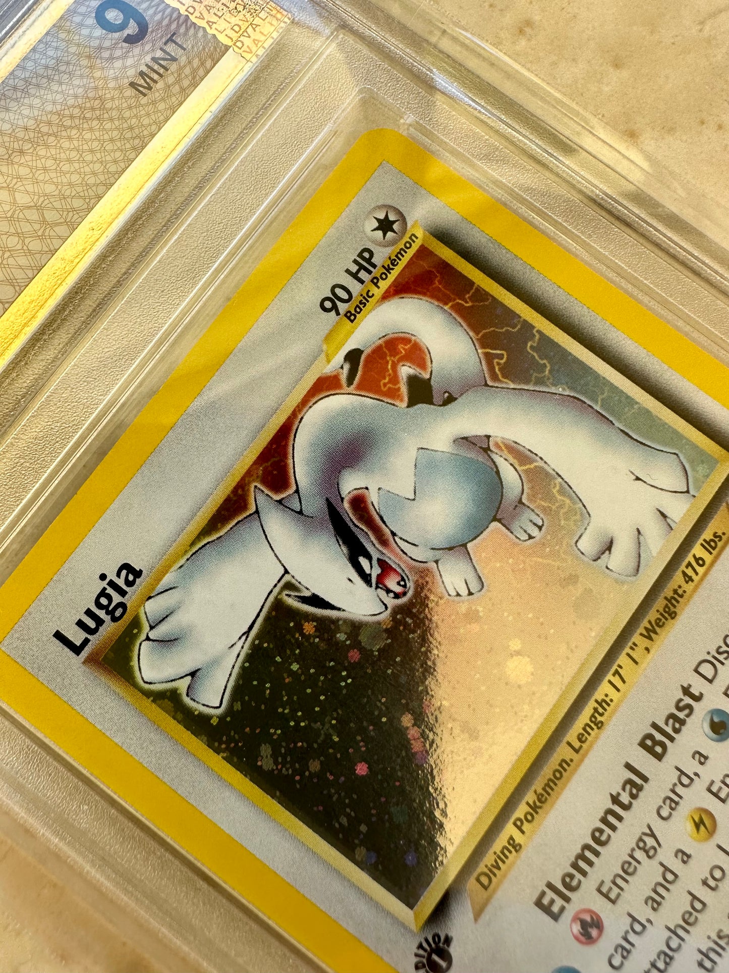 LUGIA 1ST EDITION NEO GENESIS PGC 9 BASE HOLO PSA 2000 POKEMON 9/111 SWIRL #2