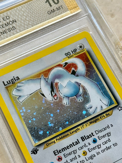 LUGIA 1ST EDITION NEO GENESIS PGC 10 BASE HOLO PSA 2000 POKEMON 9/111 SWIRL #7