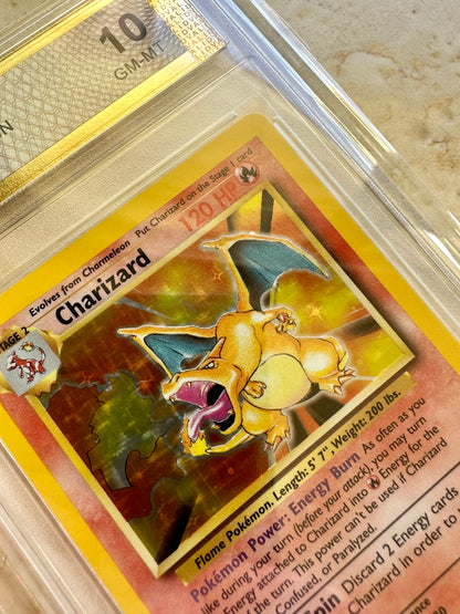 CHARIZARD 10 BASE 1999 HOLO PGC POKEMON PSA 4/102 CARD GEM MINT #12