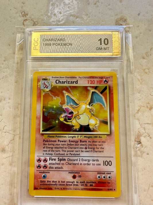 CHARIZARD 10 BASE 1999 HOLO PGC POKEMON PSA 4/102 CARD GEM MINT #13