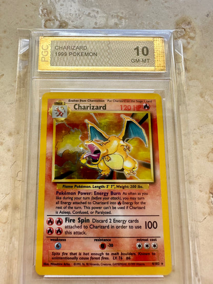 CHARIZARD 10 BASE 1999 HOLO PGC POKEMON PSA 4/102 CARD GEM #14