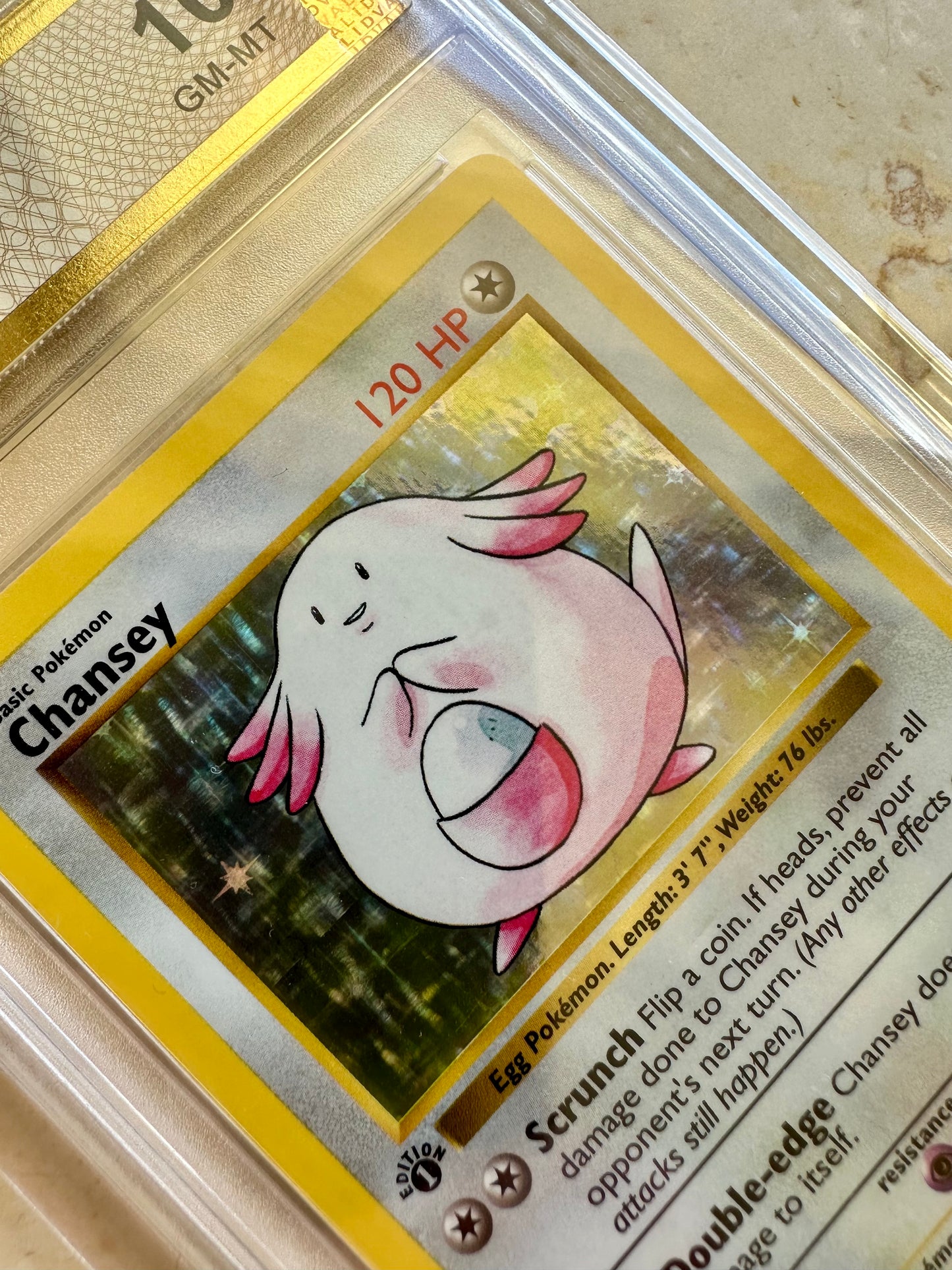 CHANSEY 1ST EDITION PGC 10 BASE 1999 HOLO POKEMON PSA 3/102 CARD SHADOWLESS #2