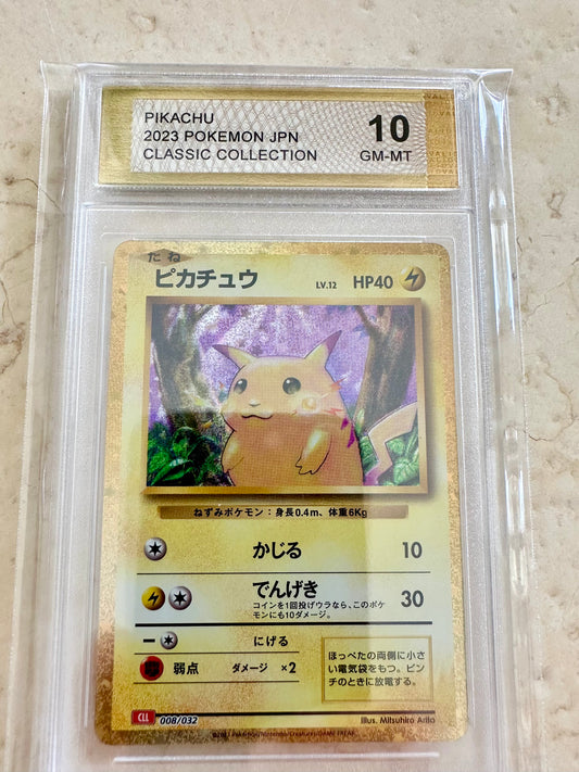 PIKACHU CLASSIC COLLECTION PGC 10 2023 BASE PSA POKEMON CLL 008/032 JAPANESE