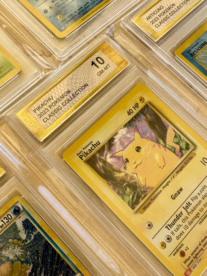 7X PIKACHU CHARMANDER SQUIRTLE 10 CLASSIC COLLECTION PGC POKEMON PSA CLC CLV CLB