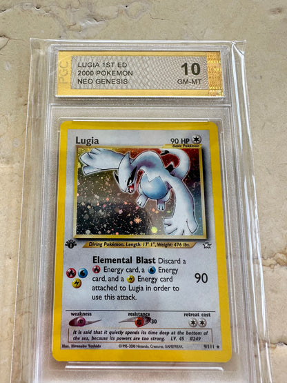 LUGIA 1ST EDITION NEO GENESIS PGC 10 BASE HOLO PSA 2000 POKEMON 9/111 #3