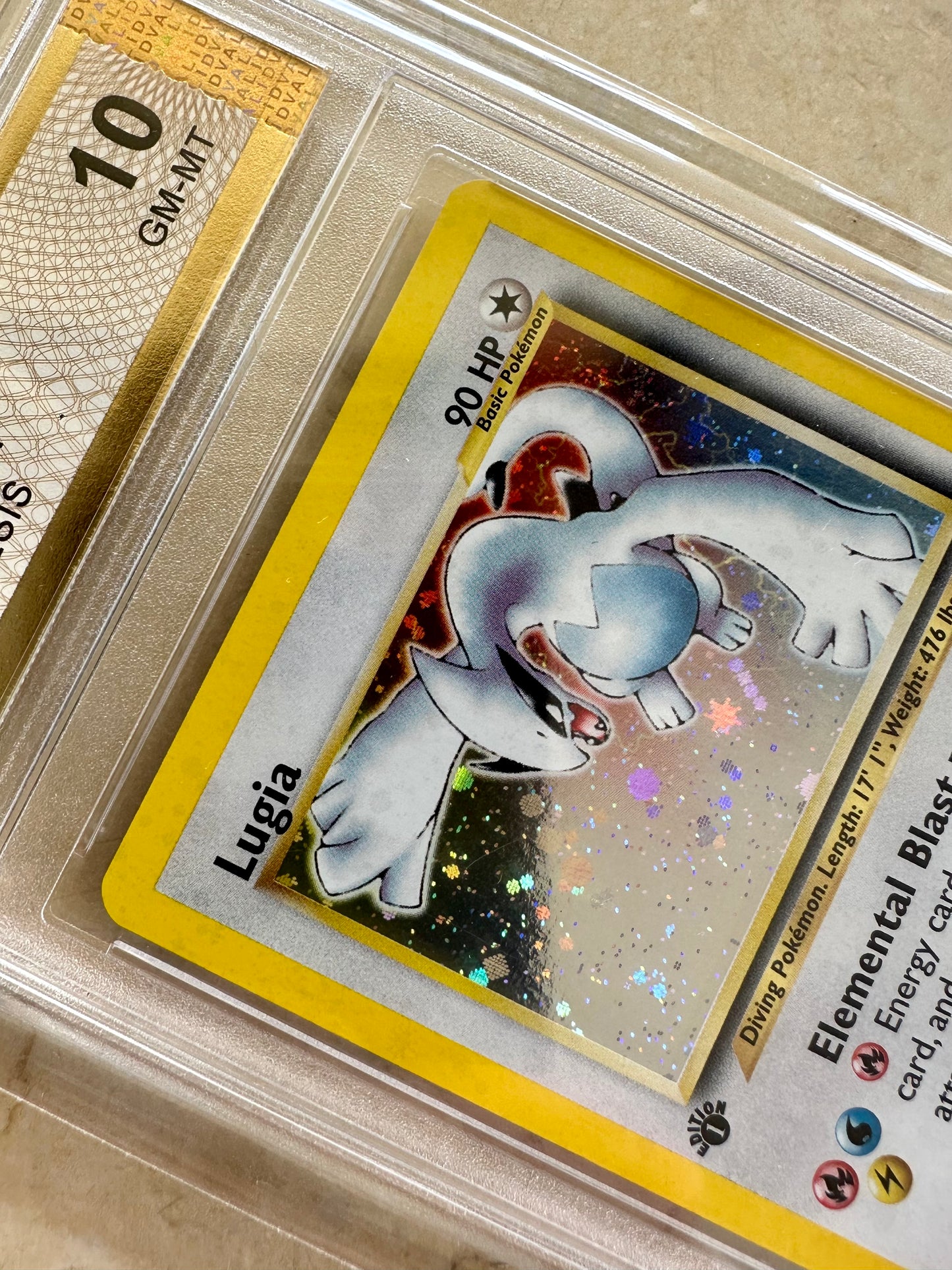 LUGIA 1ST EDITION NEO GENESIS PGC 10 BASE HOLO PSA 2000 POKEMON 9/111 SWIRL #2