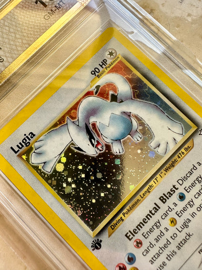 LUGIA 1ST EDITION NEO GENESIS PGC 10 BASE HOLO PSA 2000 POKEMON 9/111 SWIRL #8