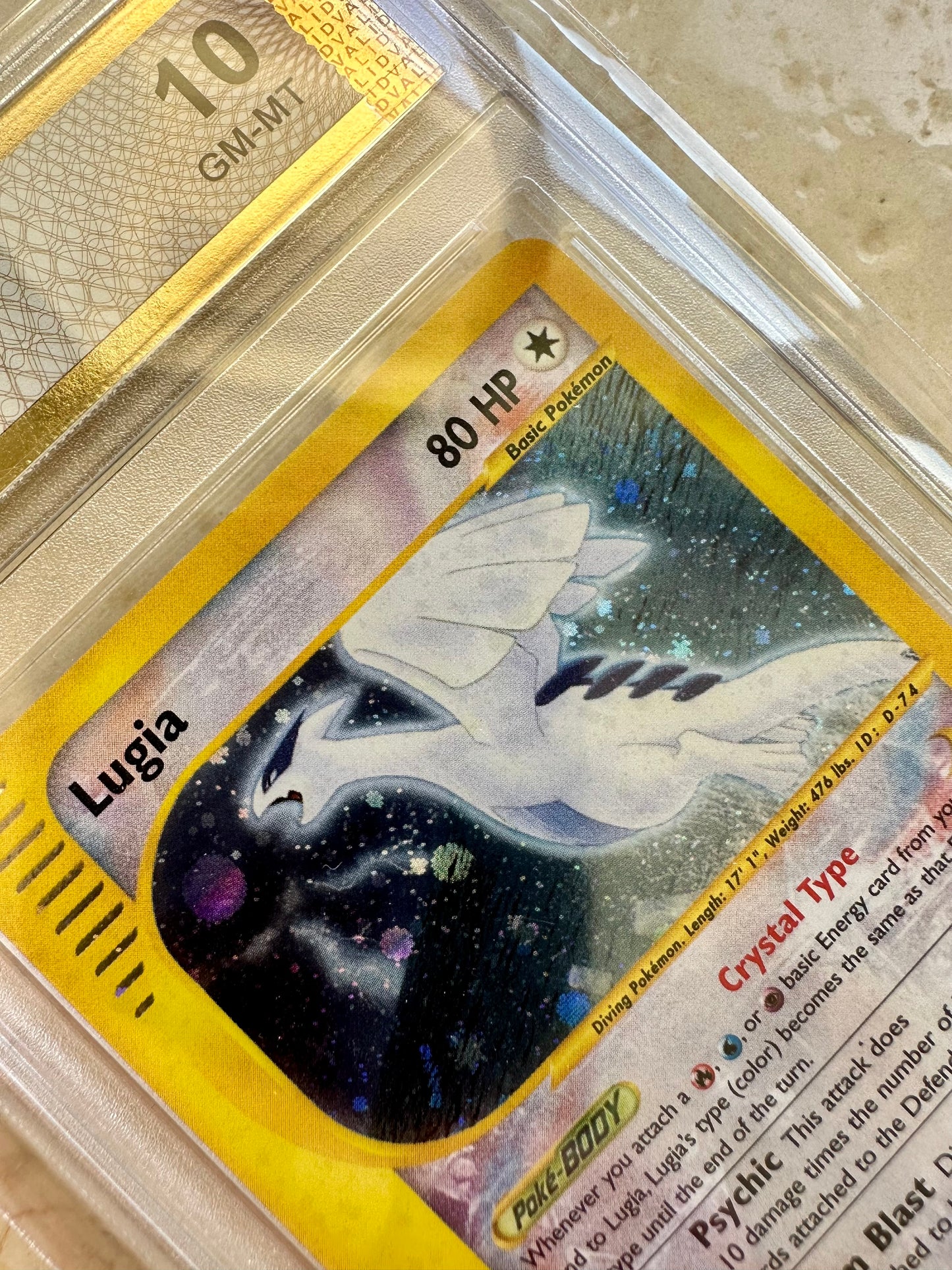 LUGIA AQUAPOLIS PGC 10 SR HOLO PSA POKEMON 149/147 2003 SECRET RARE CRYSTAL #2