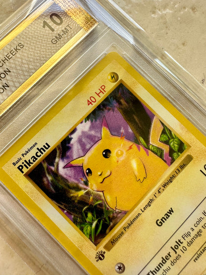 PIKACHU 1ST EDITION PGC 10 1999 BASE POKEMON CARD PSA YELLOW CHEEKS 58/102 #5