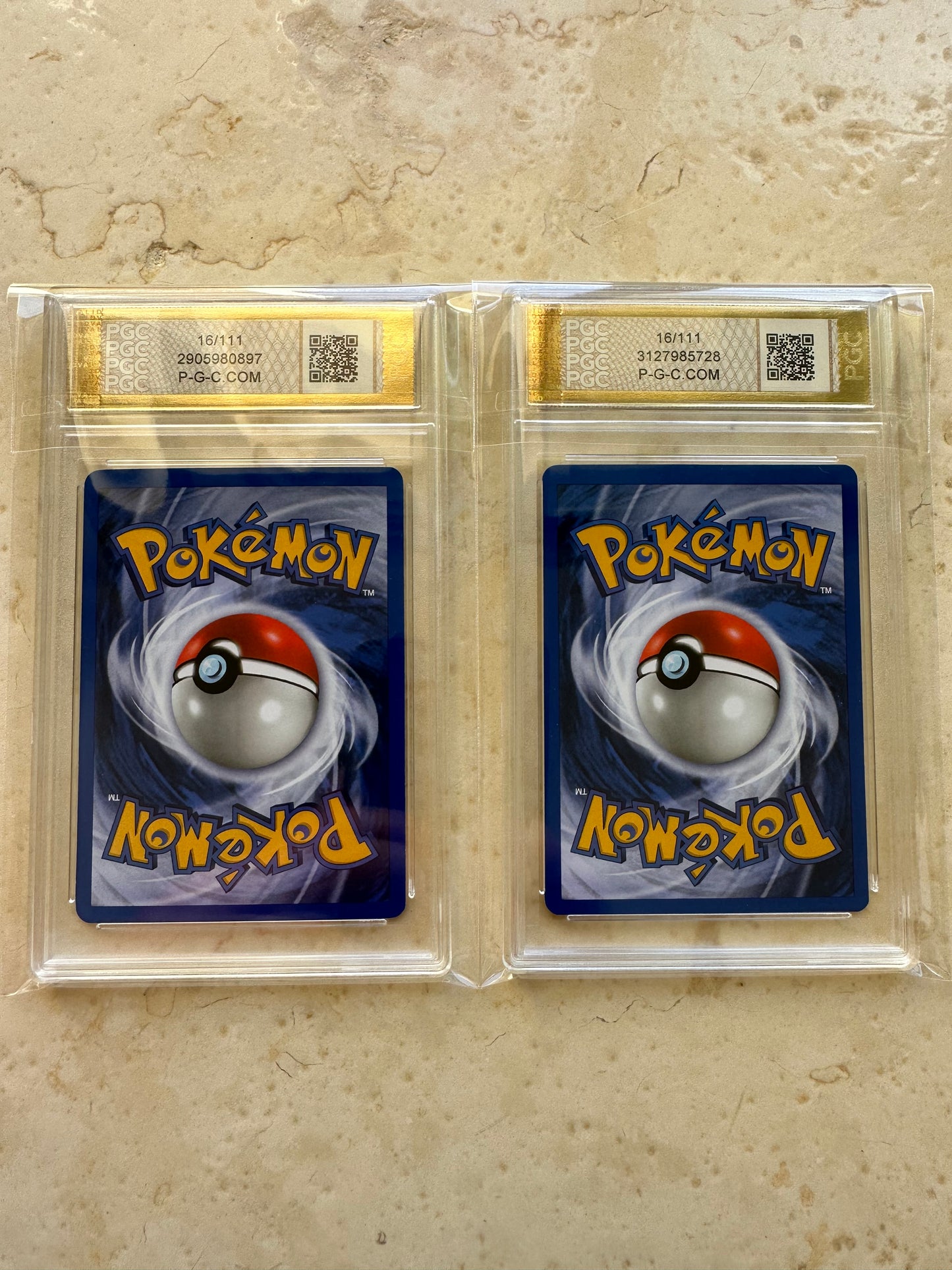 2X TOGETIC 1ST EDITION NEO GENESIS PGC 10 BASE HOLO PSA 2000 POKEMON 16/111