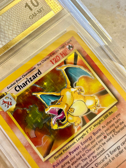 CHARIZARD 10 BASE 1999 HOLO PGC POKEMON PSA 4/102 CARD GEM MINT #15