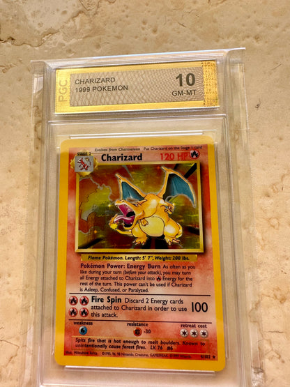 CHARIZARD 10 BASE 1999 HOLO PGC POKEMON PSA 4/102 CARD GEM MINT #16