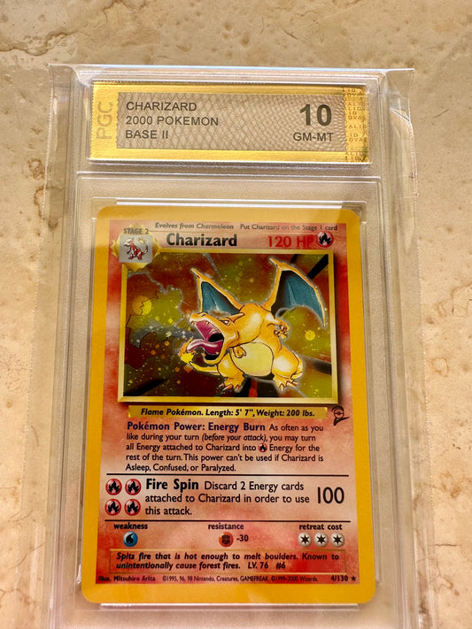 CHARIZARD BASE 2 2000 PGC 10 HOLO PSA POKEMON CARD 4/130 GEM MINT #4