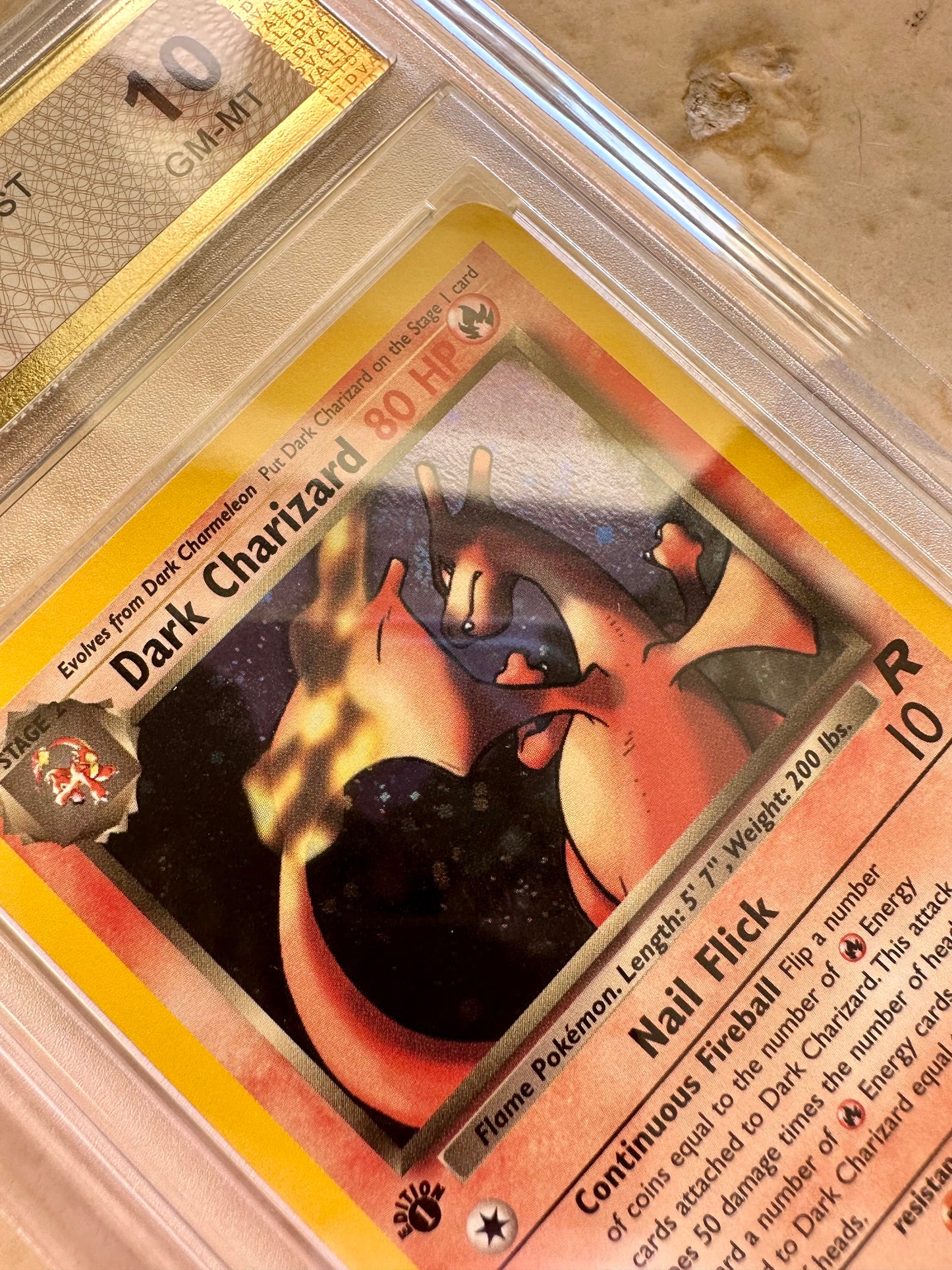 1ST EDITION HOLO DARK CHARIZARD PGC TEAM ROCKET 2000 4/82 PSA POKEMON MINT #3