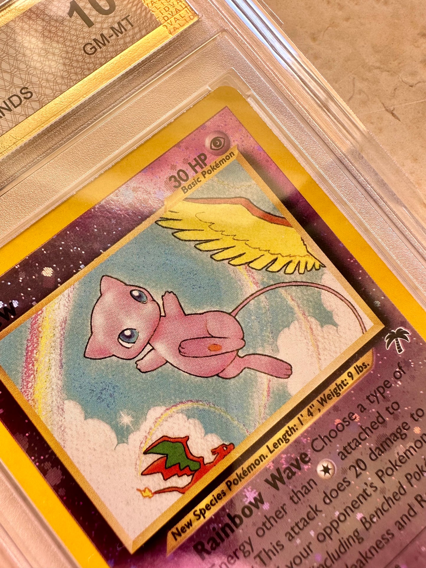 MEW PGC 10 SOUTHERN ISLANDS REVERSE HOLO BASE 2001 PSA POKEMON 1/18 PROMO