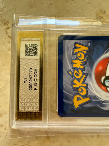 BLACK DOT ERROR TYPHLOSION 1ST EDITION PGC 10 NEO GENESIS PSA POKEMON 17/111