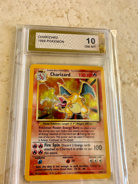 CHARIZARD 10 BASE 1999 HOLO PGC POKEMON PSA 4/102 CARD GEM MINT #19