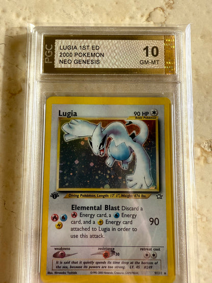 LUGIA 1ST EDITION NEO GENESIS PGC 10 BASE PSA 2000 POKEMON 9/111 WILL SELL FAST!