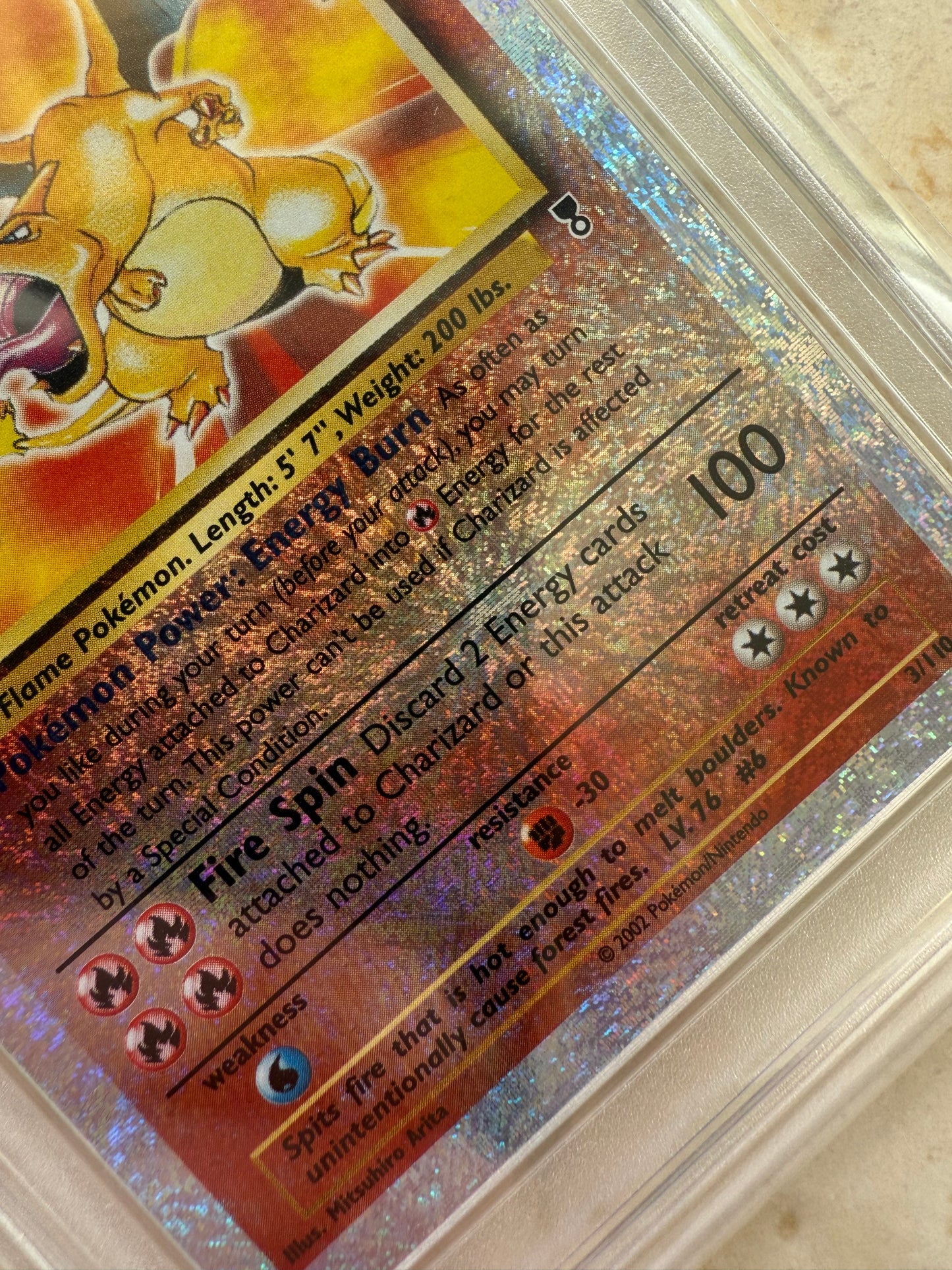 CHARIZARD 9 LEGENDARY COLLECTION REVERSE HOLO PGC BASE PSA POKEMON 3/110 GEM!