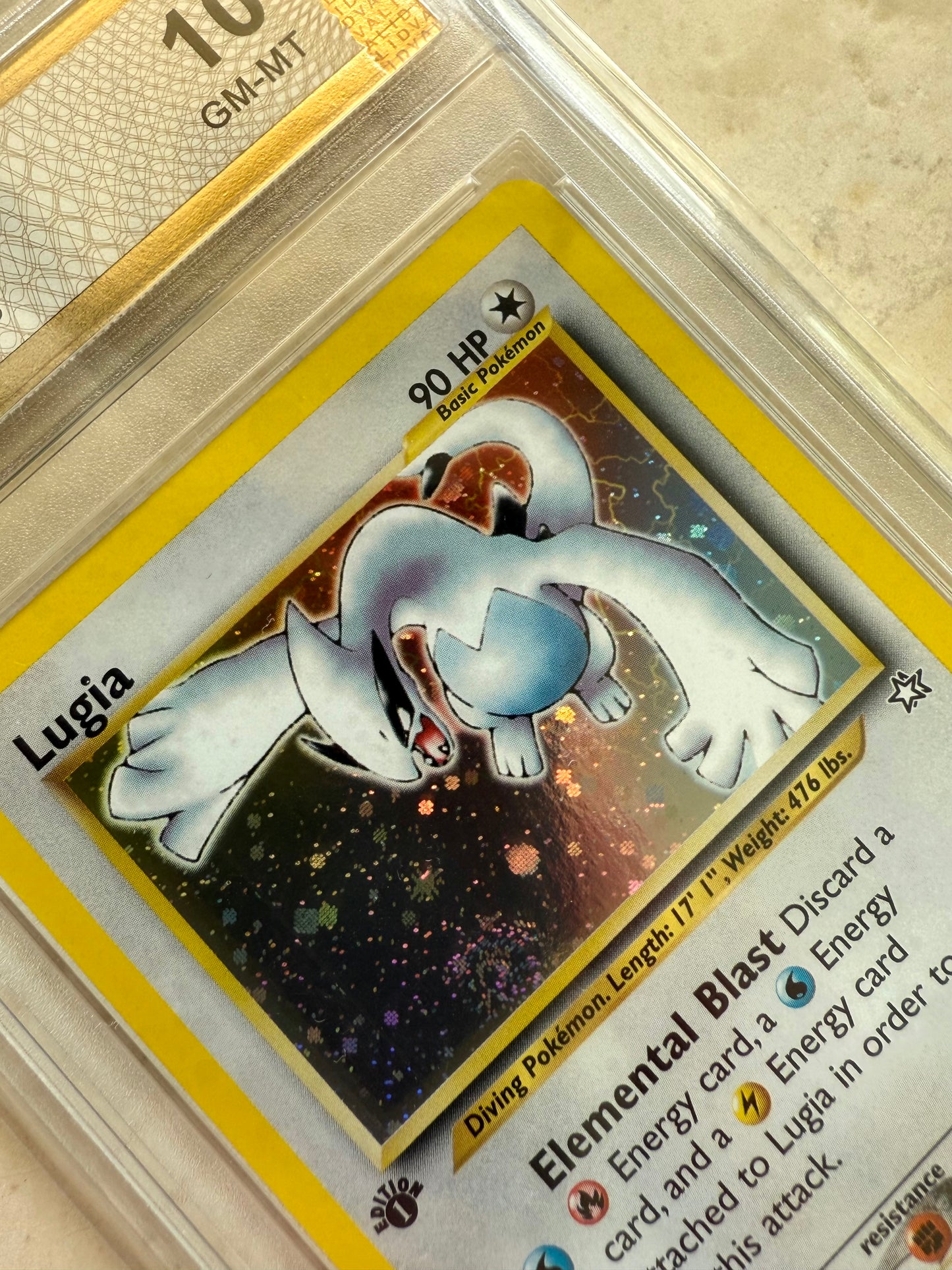 LUGIA 1ST EDITION NEO GENESIS PGC 10 BASE PSA 2000 POKEMON 9/111 AMAZING SWIRL!